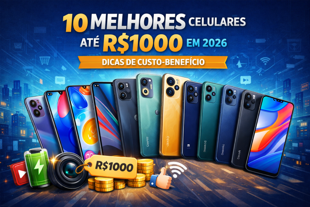 10 melhores celulares com um bom custo benefício em 2026